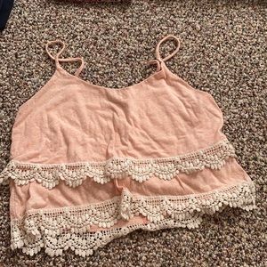 Charolette Russe Crop Top Ruffle Tanktop